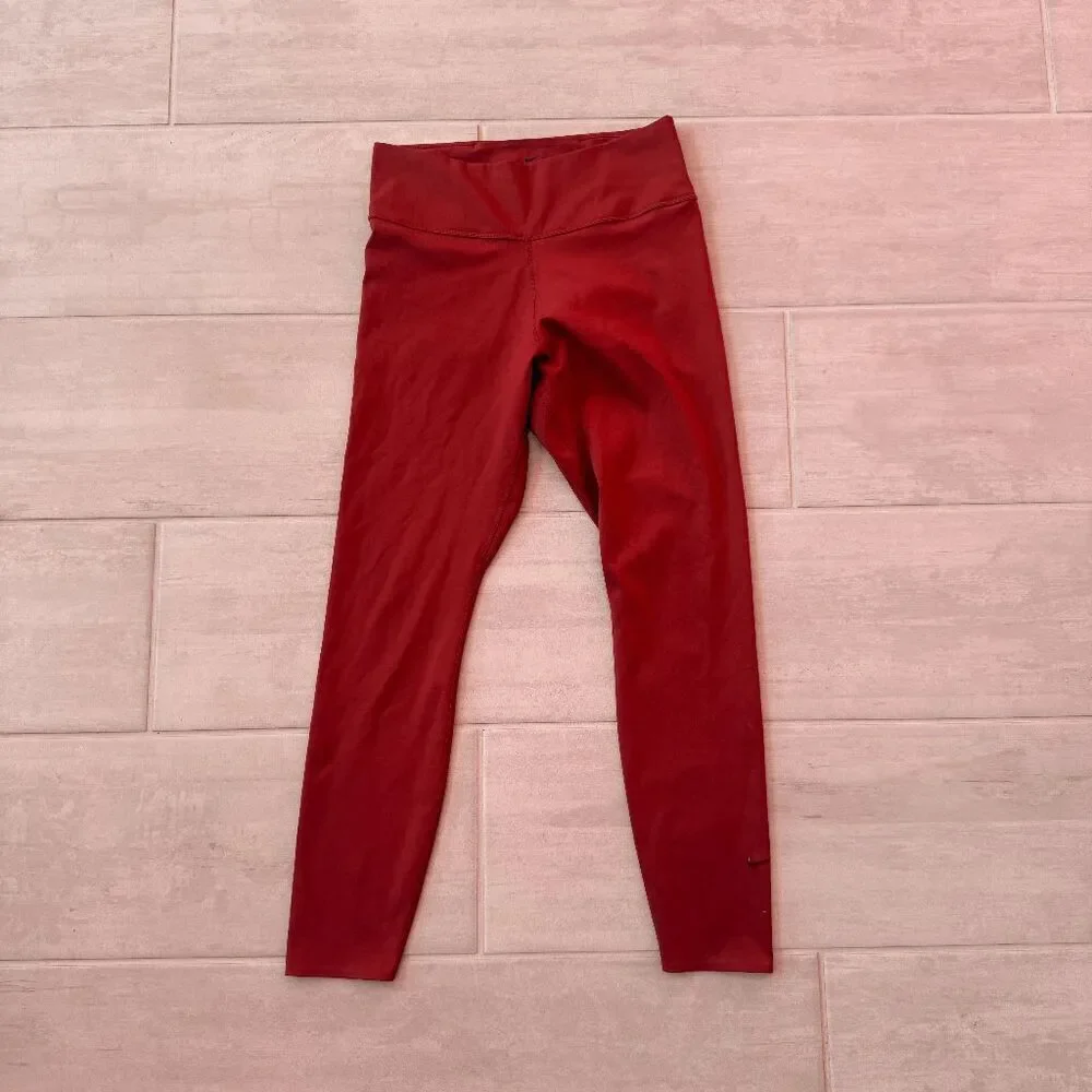 Nike Running Tights Epic Luxe Pomegranate/Reflect Silver Medium Dri-Fit Keyhole